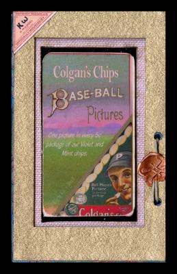 Picture, Helmar Brewing, T206-Helmar Card # 435, Al SIMMONS (HOF), Batting stance, purple fence, Philadelphia Athletics